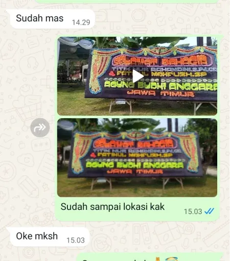Pengiriman Papan Bunga Purbo Bawang